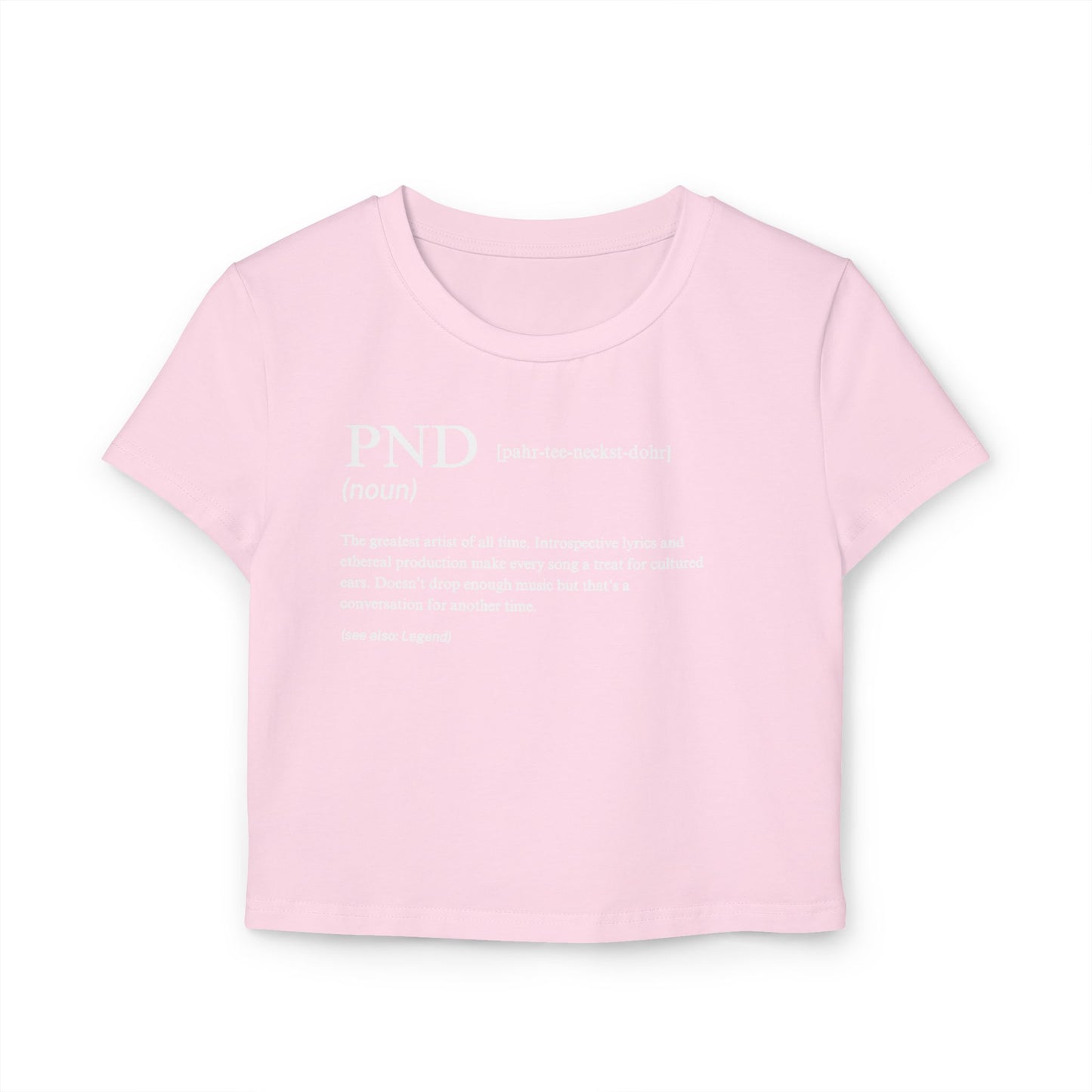 pnd dictionary crop-top